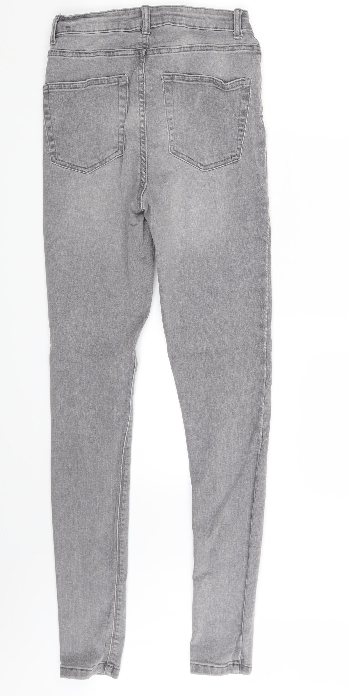 Denim & Co  Womens Grey  Denim Skinny Jeans Size 10 L30 in