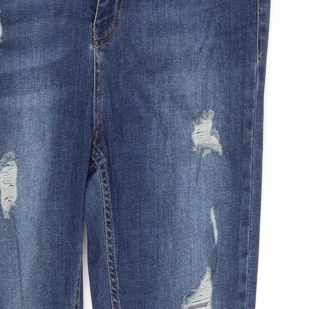 Missguided  Womens Blue  Denim Skinny Jeans Size 10 L29 in