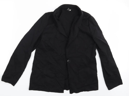 Womens UK Size 14 H&M Black Jacket