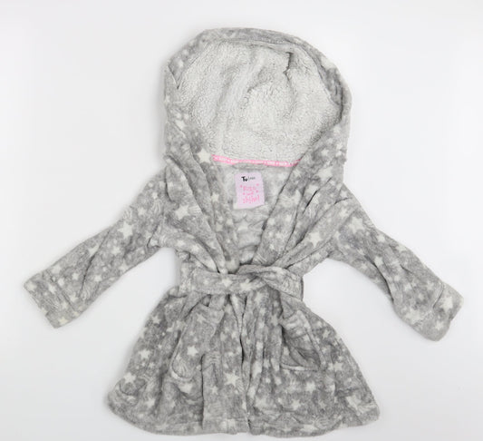 TU Girls Grey   Top Robe Size 3-4 Years
