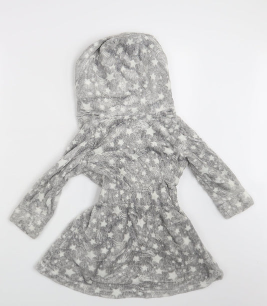 TU Girls Grey   Top Robe Size 3-4 Years