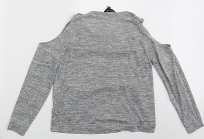 New Look Womens Grey   Pullover Sweatshirt Size 12