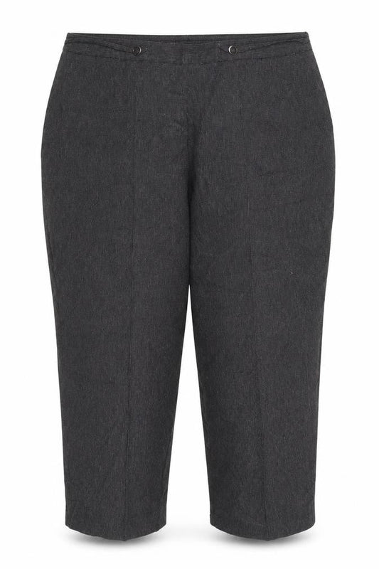 Womens UK Size 20 BM Collection Regular Fit Capri Grey Trousers