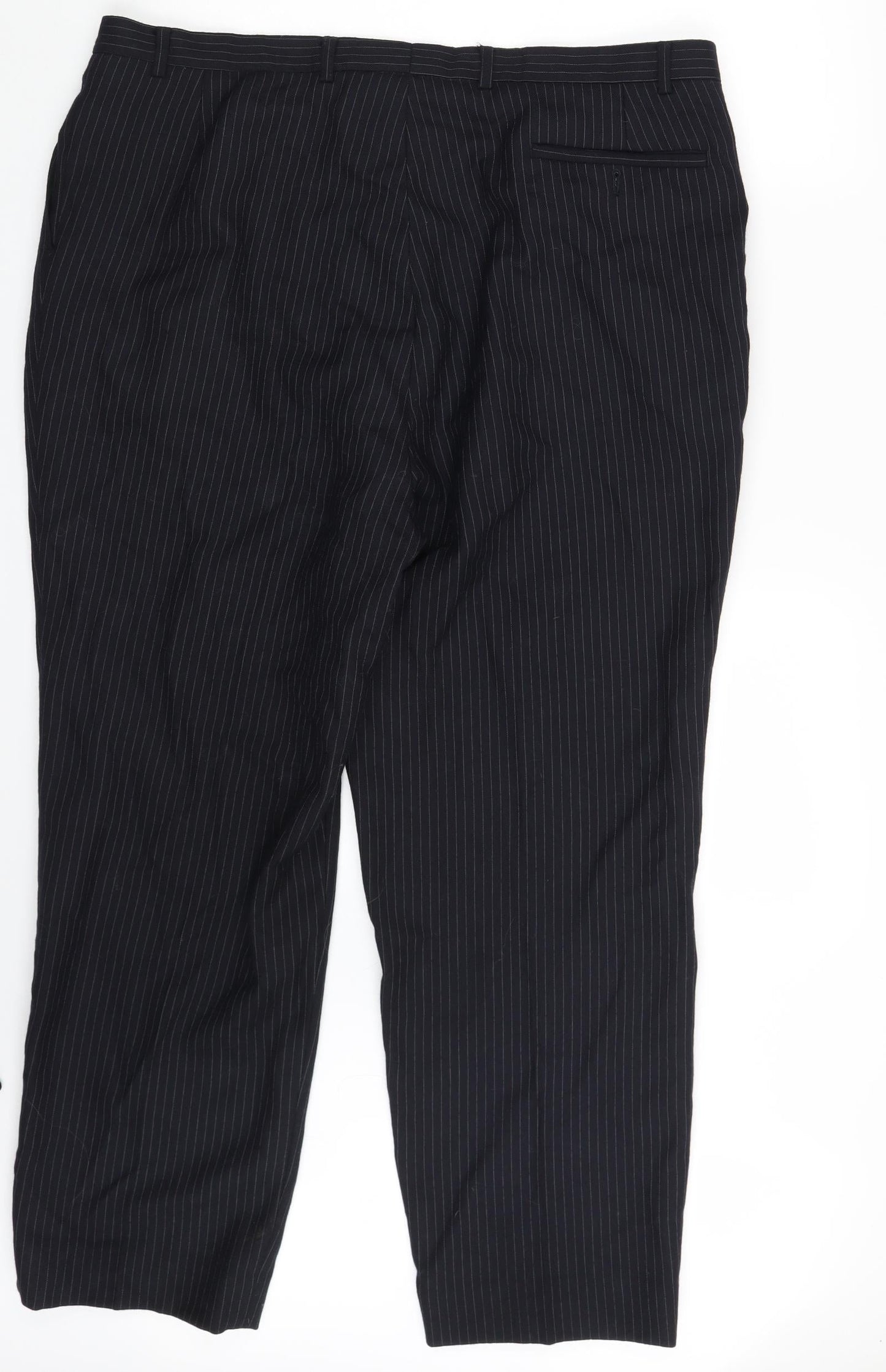 Preworn Mens Blue Striped  Dress Pants Trousers Size 41 in L31 in