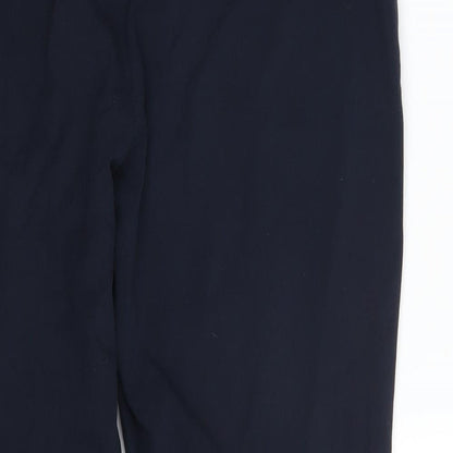 Womens UK Size 14 M&Co Regular Fit Dress Pants Blue Trousers
