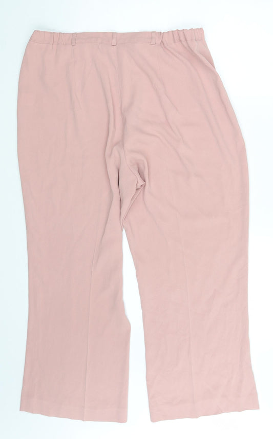 Claudia Stevens Womens Pink   Dress Pants Trousers One Size L25 in
