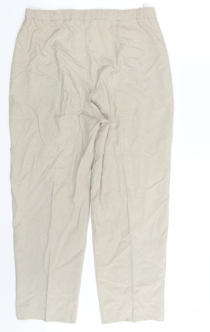 Womens UK Size 14 Janique Regular Fit Chino Beige Trousers