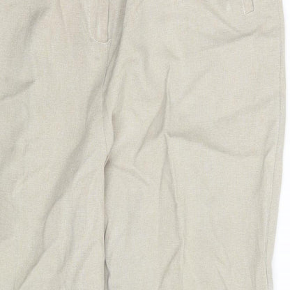 Womens UK Size 14 Janique Regular Fit Chino Beige Trousers