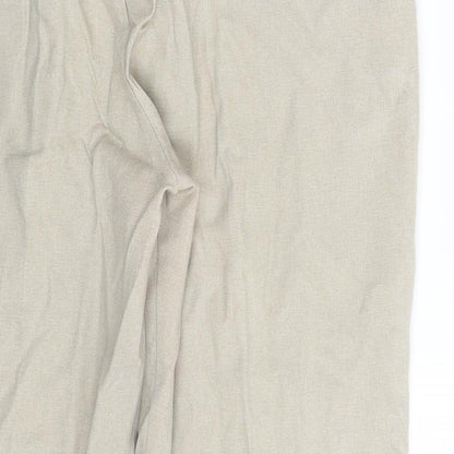 Womens UK Size 14 Janique Regular Fit Chino Beige Trousers