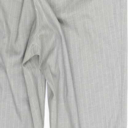Womens UK Size One Size Uniqlo Regular Fit Dress Pants Grey Trousers