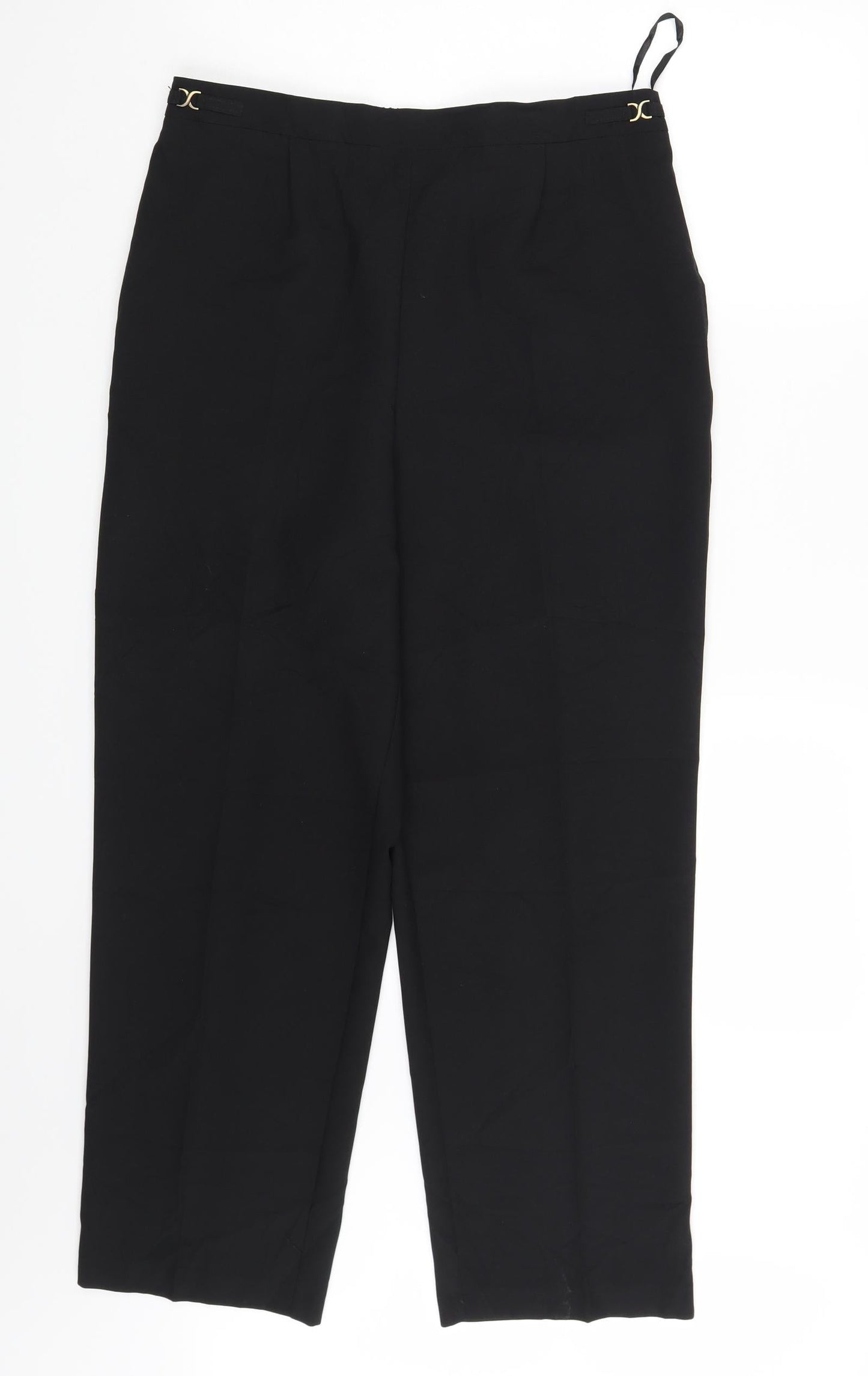 Womens UK Size 14 BM Collection Regular Fit Dress Pants Black Trousers