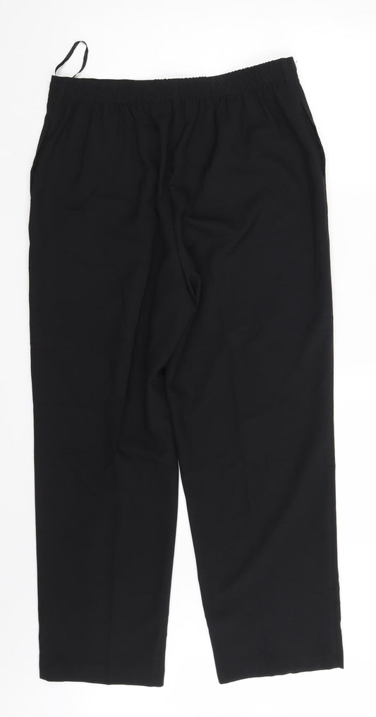 BM Collection Womens Black   Dress Pants Trousers Size 14 L27 in