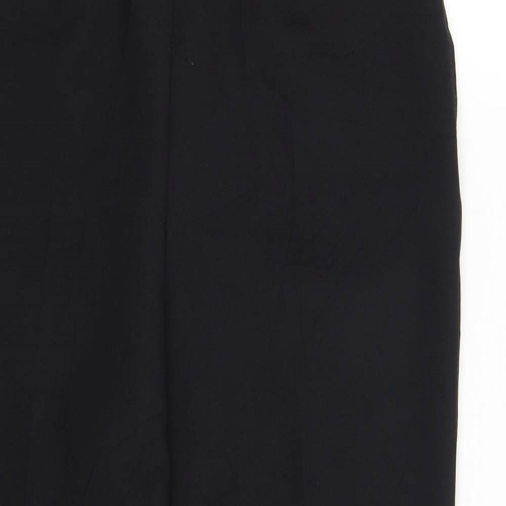 Womens UK Size 14 BM Collection Regular Fit Dress Pants Black Trousers