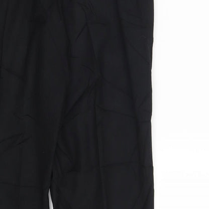 Womens UK Size 14 M&S Regular Fit Dress Pants Black Trousers