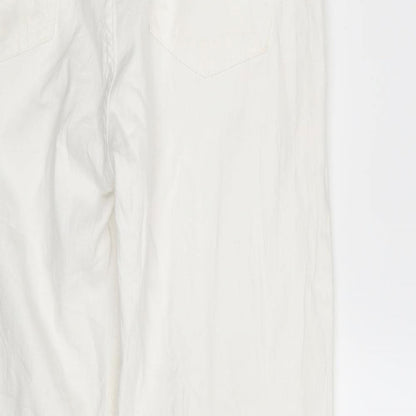 Ese O Ese Womens White  Denim Straight Jeans Size 8 L24 in