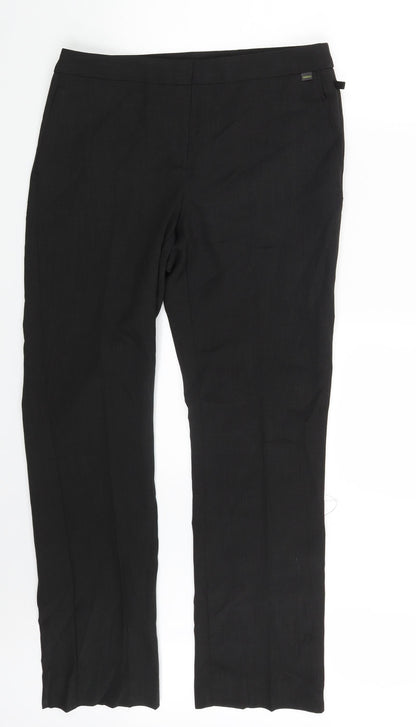 Dimensions Womens Brown   Dress Pants Trousers Size 12 L30 in