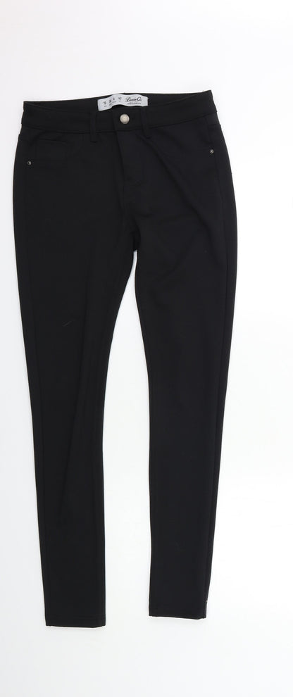 Denim & Co. Womens Black   Jegging Jeans Size 10 L29 in