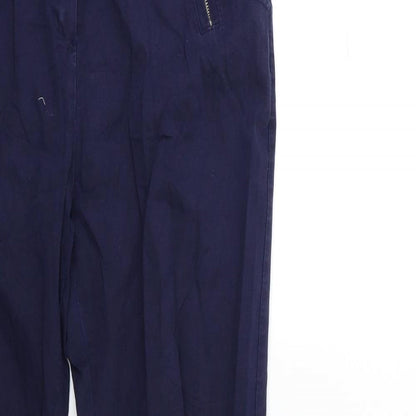 Womens UK Size 30 in Preworn Regular Fit  Blue Trousers