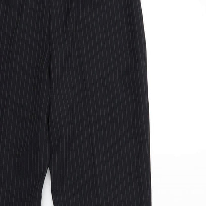 George Womens Black Striped  Trousers  Size 30 in L28 in
