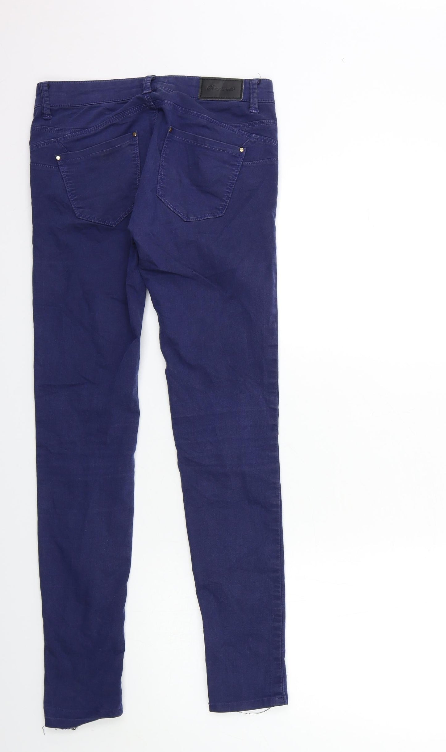 Womens UK Size 8 Stradivarius Regular Fit Skinny Blue Jeans