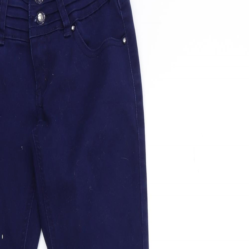 Miss Anna Womens Blue  Denim Skinny Jeans Size 8 L30 in