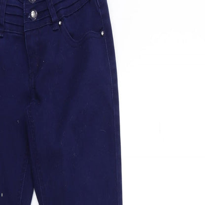 Miss Anna Womens Blue  Denim Skinny Jeans Size 8 L30 in