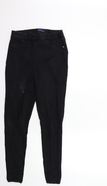 Papaya Womens Black  Denim Jegging Jeans Size 12 L28 in