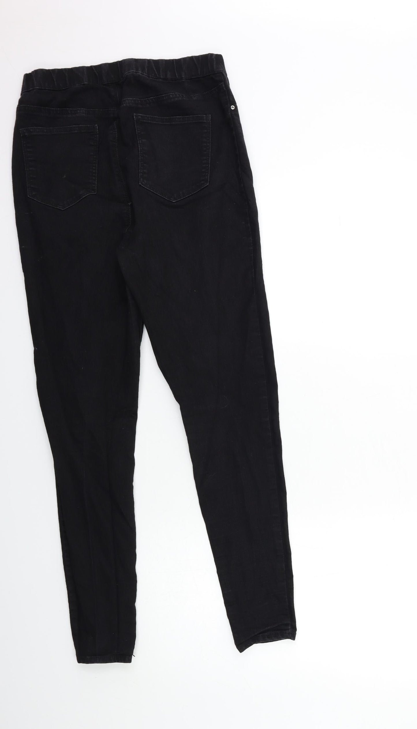 Papaya Womens Black  Denim Jegging Jeans Size 12 L28 in