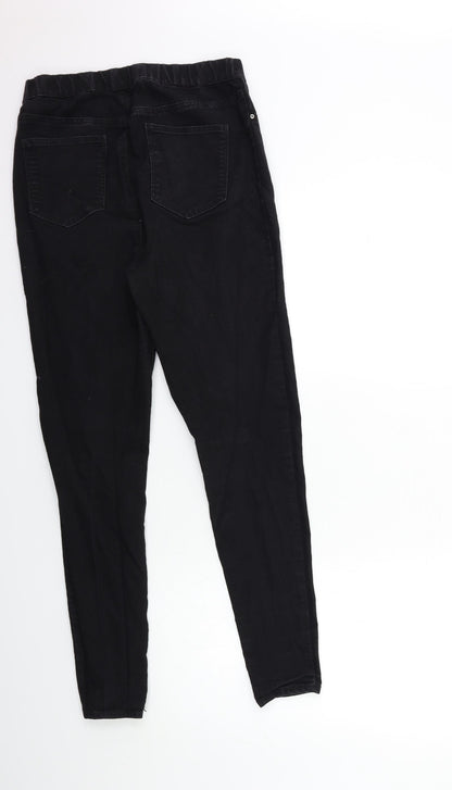 Papaya Womens Black  Denim Jegging Jeans Size 12 L28 in