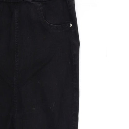 Papaya Womens Black  Denim Jegging Jeans Size 12 L28 in