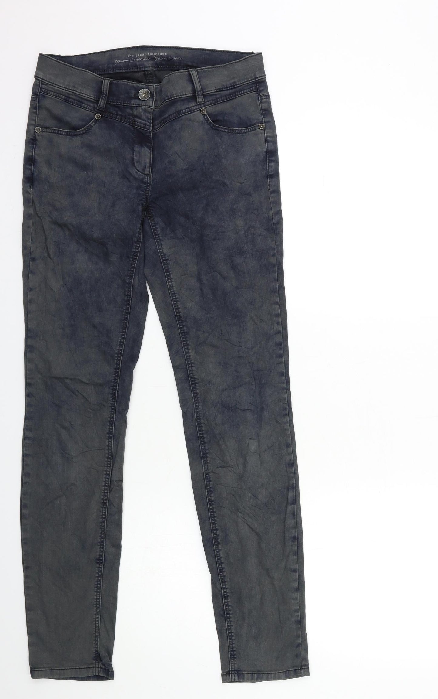 Womens UK Size 28 in Preworn Regular Fit Skinny Green Jeans