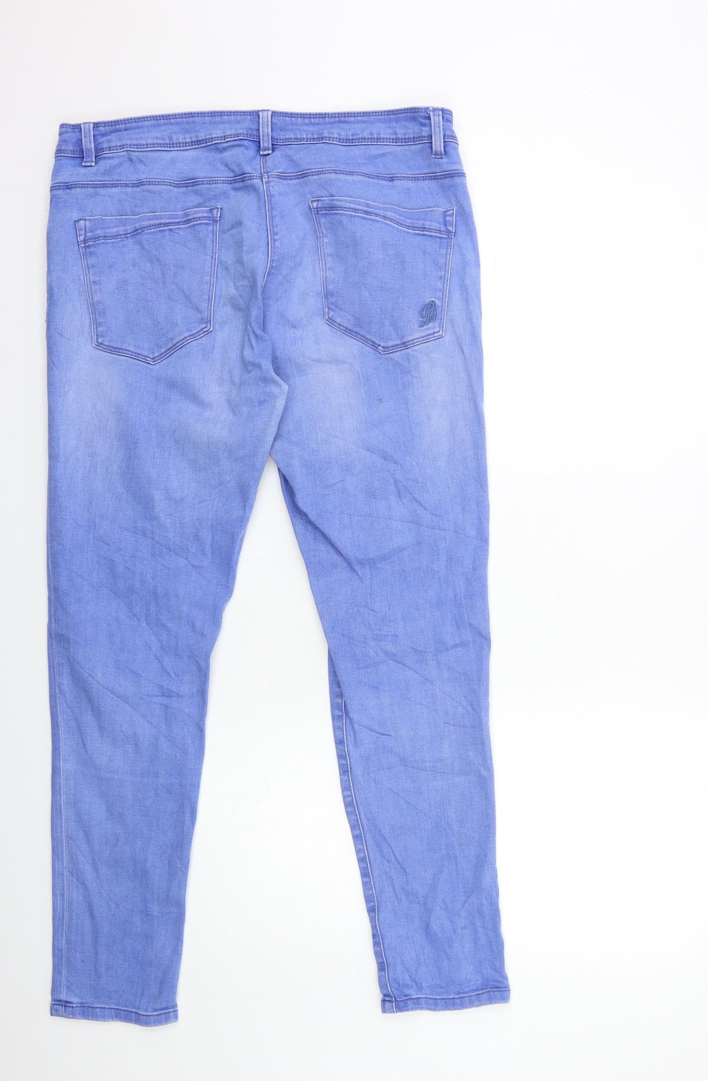 Womens UK Size 32 in Preworn Regular Fit Skinny Blue Jeans