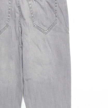 Denim & Co. Womens Grey  Denim Skinny Jeans Size 14 L28 in