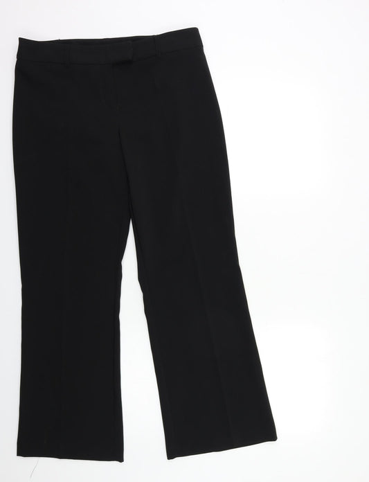 Womens UK Size 12 South Regular Fit  Black Trousers
