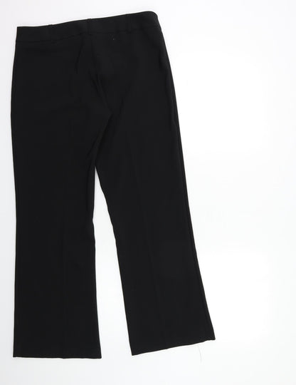 Womens UK Size 12 South Regular Fit  Black Trousers