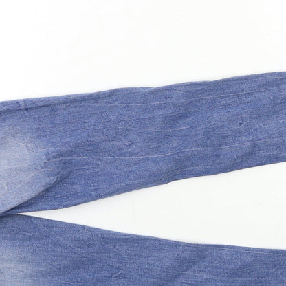 Miss Selfridge Womens Blue  Denim Skinny Jeans Size 6 L29 in