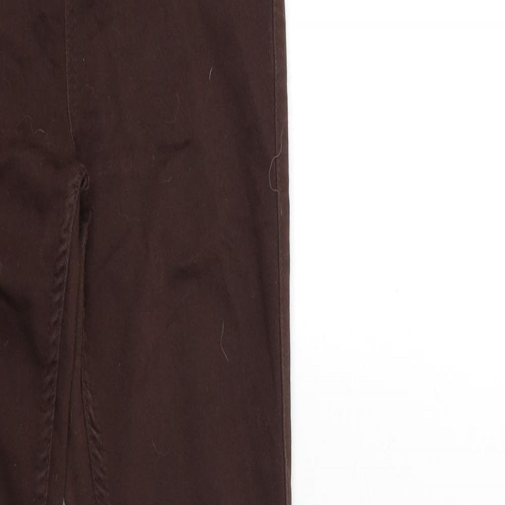 Womens UK Size 23 in Pieces Regular Fit Skinny Brown Jeans