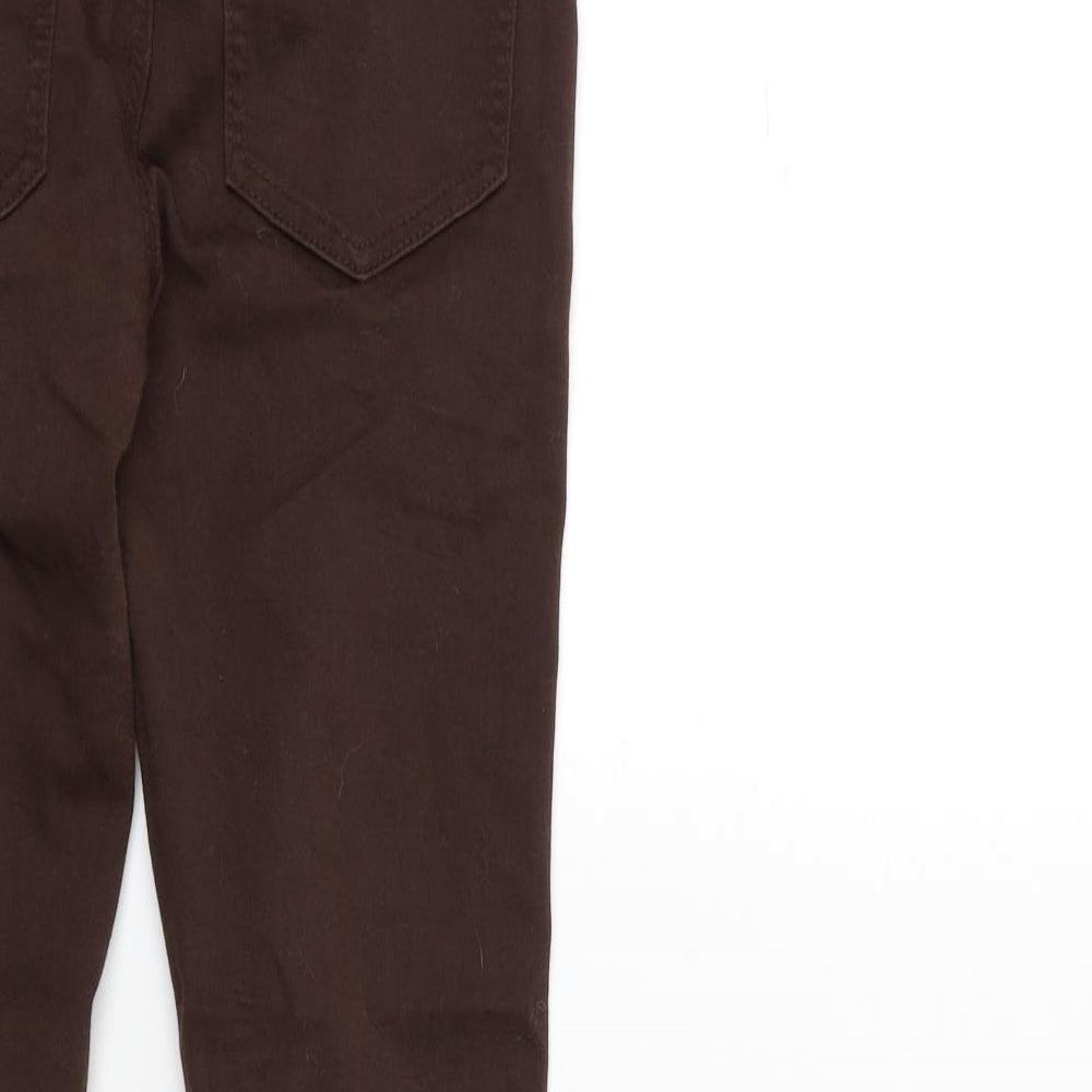 Womens UK Size 23 in Pieces Regular Fit Skinny Brown Jeans