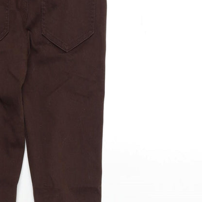 Womens UK Size 23 in Pieces Regular Fit Skinny Brown Jeans