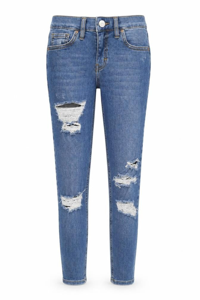 Womens UK Size 26 in Topshop Regular Fit Skinny Blue Jeans