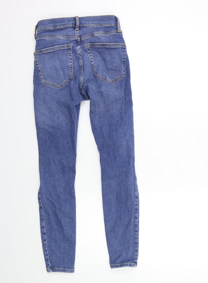 Topshop Womens Blue  Denim Skinny Jeans Size 26 in L28 in