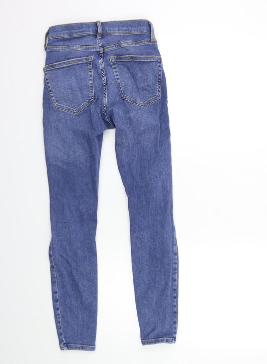 Topshop Womens Blue  Denim Skinny Jeans Size 26 in L28 in