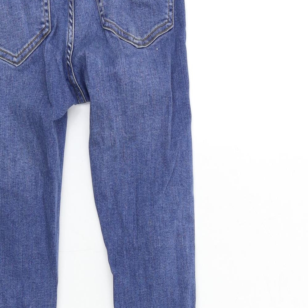 Topshop Womens Blue  Denim Skinny Jeans Size 26 in L28 in