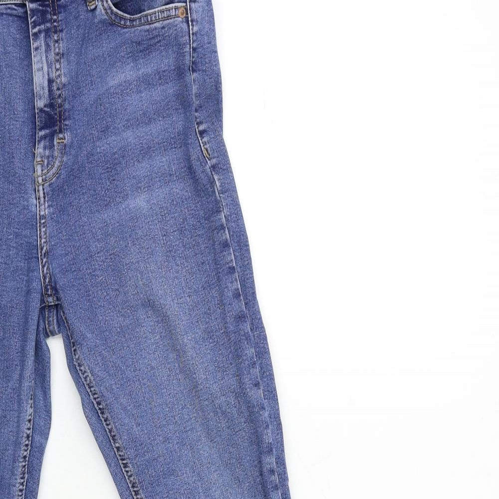 Topshop Womens Blue  Denim Skinny Jeans Size 30 in L30 in