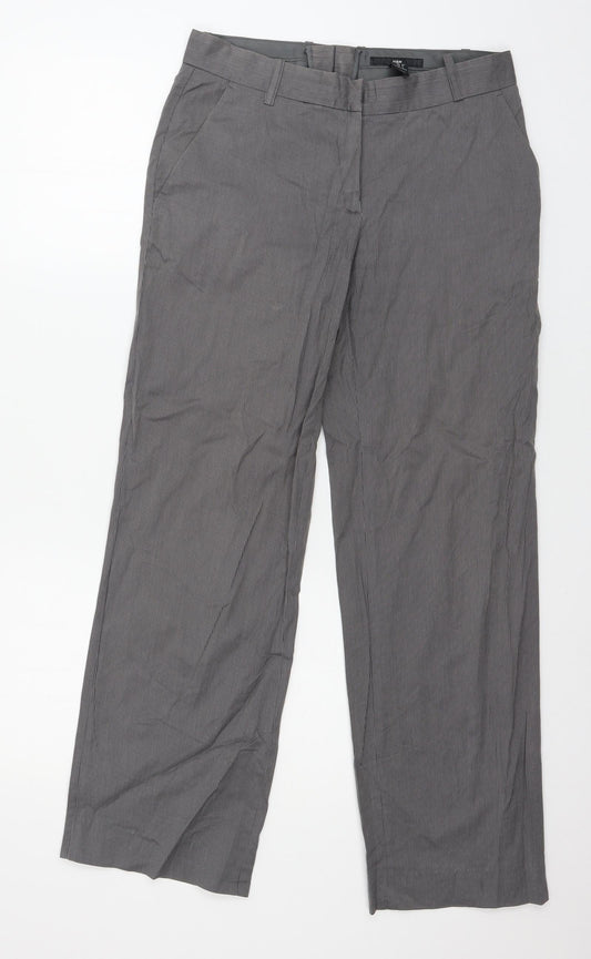 Womens UK Size 8 H&M Regular Fit  Grey Trousers