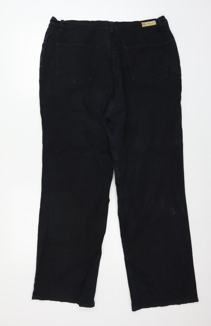 Lafei.Nier Womens Blue  Denim Straight Jeans Size 34 in L27 in