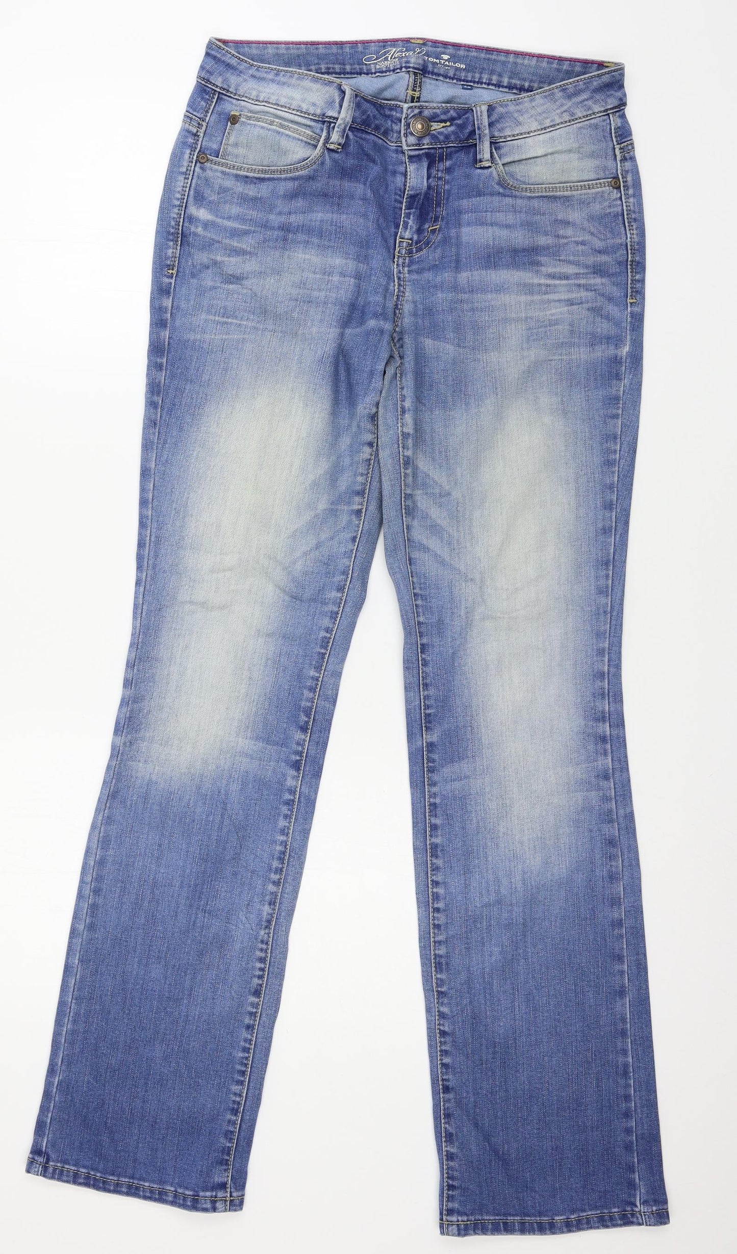 Womens UK Size 28 in TOM TAILOR Regular Fit  Blue Trousers