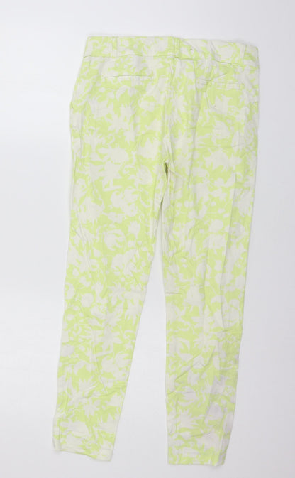 Top Secret Womens Green Geometric  Trousers  Size 8 L26 in