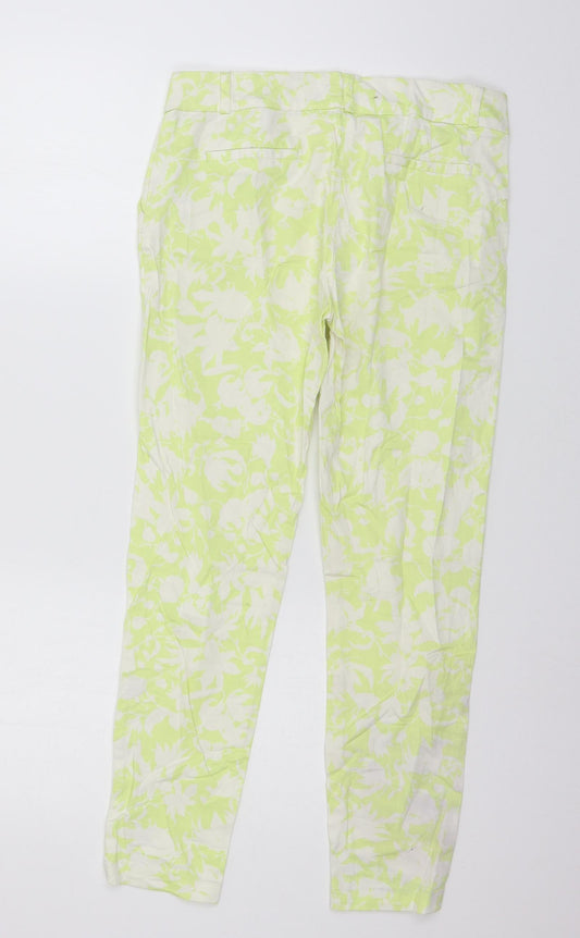 Top Secret Womens Green Geometric  Trousers  Size 8 L26 in