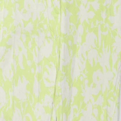 Top Secret Womens Green Geometric  Trousers  Size 8 L26 in